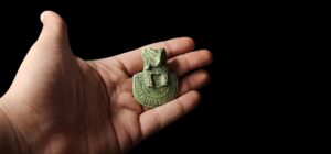 Vintage Ram God Khnum Statue: Ancient Egyptian Decor - Image 6