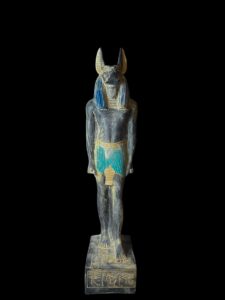 Handmade Anubis Statue - Egyptian God of the Dead - Black Basalt stone - Image 6