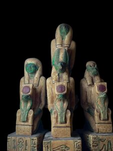 Ancient Egyptian Canopic Jars: Sons of Horus Stone Figurines - Image 6