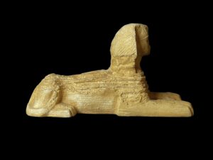 Egyptian Sphinx replica statue made of Stone, Sphinx statuette. - Image 6