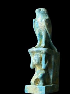 Flamestone Egyptian God Horus Falcon Statue - Image 6