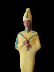 Basalt Egyptian God Osiris Statue: Unique Statuette - Image 6