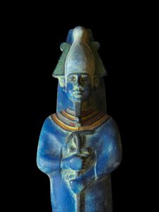 Basalt Egyptian God Osiris Statue: Unique Statuette - Image 6