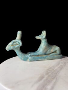 Egyptian God Anubis Statue: Hammer Stone Afterlife Decor - Image 6