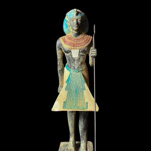 King Tutankhamun Ka Statue: Egyptian Guardian Stone Sculpture - Image 6