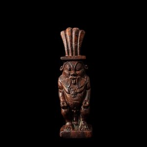 Hand Carved God Bes Statue: Egyptian Art Home Decor - Image 6
