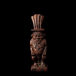 Hand Carved God Bes Statue: Egyptian Art Home Decor - Image 6