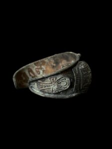 Vintage Bronze Goddess Sekhmet Bracelet - Image 6