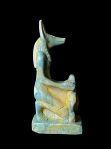 Egyptian God Anubis protecting Goddess Hathor in Egyptian mythology - Image 6