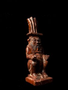 Hand Carved God Bes Statue: Egyptian Art Home Decor - Image 6