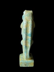Flamestone Egyptian God Sobek Statue with Sekhmet - Image 6