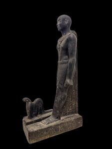 Egyptian Prince Horemakhet Statue with Cobra Goddess Replica - Image 6