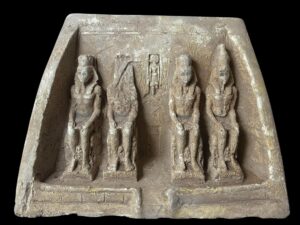 Stone Abu Simbel Temple Replica: Egyptian Decor with Eye of Horus - Image 6