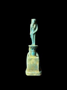 Egyptian Goddess Sekhmet Stone Statue with BA Bird - Image 6