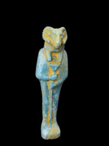 Vintage Ram God Khnum Statue: Ancient Egyptian Decor - Image 6