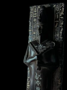 Basalt Egyptian God Osiris Statue: Unique Statuette - Image 6