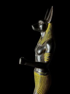 Egyptian Anubis Statue with Eye of Horus - Made in Egypt - Image 6