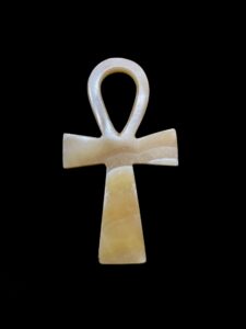 Alabaster Ankh Key of Life: Egyptian Wall Hanging - Image 6