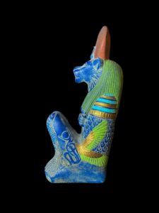 Egyptian Goddess Sekhmet Statue: Colorful Statuette Made in Egypt - Image 6