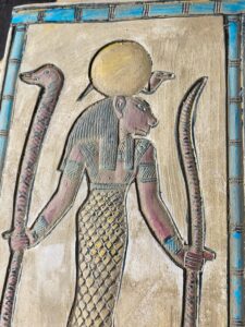 Lioness Goddess Tefnut carved on old Stone - Image 6