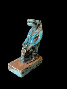 Handmade Egyptian Goddess Taweret Statue with Cobra - Image 6
