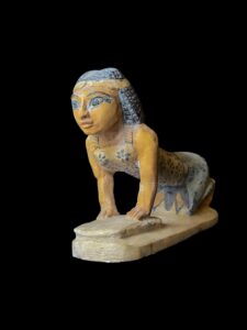 Woman making bread statue from Egyptian Old kingdom, 5th Dynasty. - Image 6