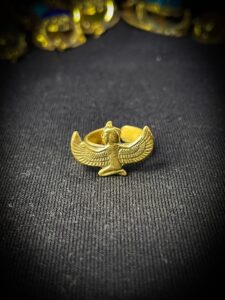 Ancient Egyptian Goddess Isis ring, Egyptian rings, Hand made rings. Isis shape rings. - Image 6