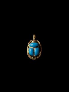 Egyptian Scarab pendant necklace, The decorative Good luck scarab in Ancient Egypt. - Image 6