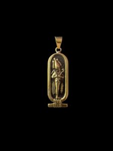 Brass Egyptian God Osiris Pendant Amulet - Image 6