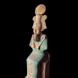 Egyptian God Osiris Statue: Limestone Statuette - Image 6
