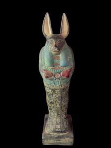 Handcrafted Egyptian Anubis statue for home decor , Stone Anubis figurine inspired by ancient Egypt - Image 6