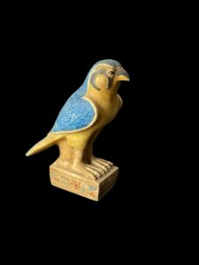 Basalt Egyptian God Horus Statue: Falcon God of Sky Art - Image 6