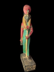 Large Falcon Egyptian God Ra Statue: God of the Sun - Image 6