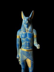 Jackal God Anubis statue made in Egypt, Egyptian Anubis sculpture. - Image 6