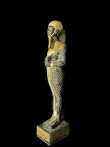 God Ptah Statue: Rose & Black Granite Egyptian Replica - Image 6