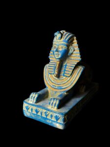 Egyptian Sphinx replica statue made of Stone, Sphinx statuette. - Image 6