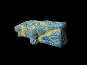 Granite Egyptian God Sobek Crocodile Statue - Image 6