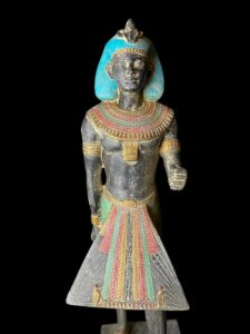 King Tutankhamun Ka Statue: Egyptian Guardian Stone Sculpture - Image 6