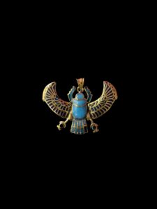 Egyptian Scarab pendant necklace, The decorative Good luck scarab in Ancient Egypt. - Image 6