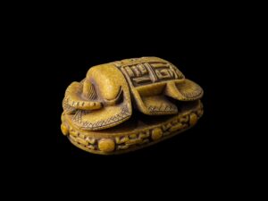 Large Egyptian Scarab, The decorative Good luck scarab in Ancient Egypt. - Image 6