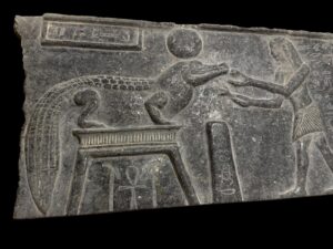 Egyptian God Sobek Statue: Nile Crocodile Relief - Image 6