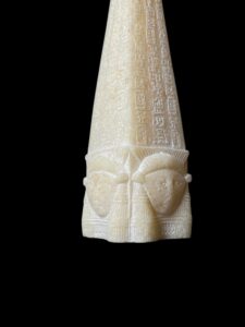 Egyptian Obelisk: Goddess Hathor, Ancient Hieroglyphics - Image 6