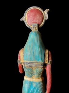 Rare Falcon Egyptian God Ra Statue: God of Sun Disk - Image 6