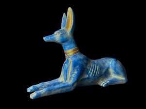 Jackal God Anubis statue made in Egypt, Egyptian Anubis sculpture. - Image 6