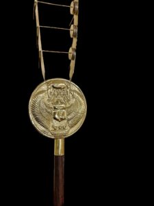 Winged Scarab Sistrum: Ancient Egyptian Musical Instrument - Image 6