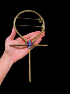 Egyptian Sistrum: Lotus Ankh, Ancient Musical Instrument - Image 6