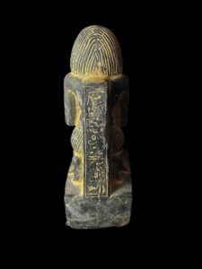 Egyptian High Priest Statue: Wadjet Cobra & Hathor Sun Disk - Image 6