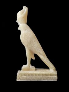 Alabaster Egyptian God Horus Statue - Image 6