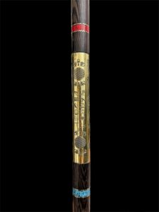 Sceptre staff, Lotus flower head staff, Was sceptre of God Osiris, Waz sceptre. Ancient Egyptian waz-scpetre - Image 6