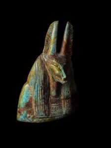 Flame Stone Egyptian God Anubis Statue - Image 6